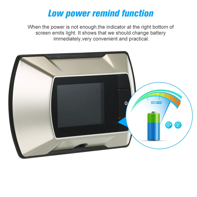 2.4" TFT LCD Visual Monitor Door Peephole Wireless Viewer Camera Digital Electric Peephole Doorbell Monitor 2