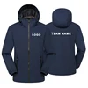 Autumn Winter Lightweight Men Jacket with Hood with Waterproof and Windproof Zipper Outdoor Fashion Men Sports Jacket DIY Logo 1
