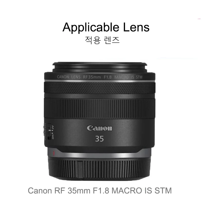 Canon rf 35mm f1.8用アルミニウムlenフード,e os r6 r5 rp