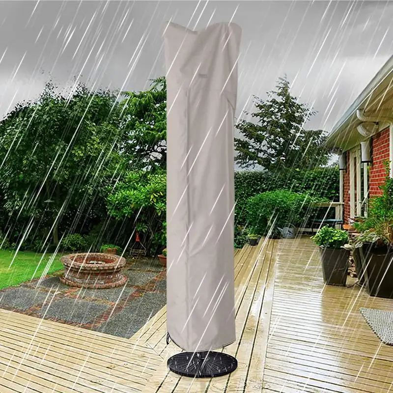 Umbrella cover Umbrella cover patio waterproof market parasol cover with zipper for 7-13ft outdoor cantilever offset umbrellas rain cloth