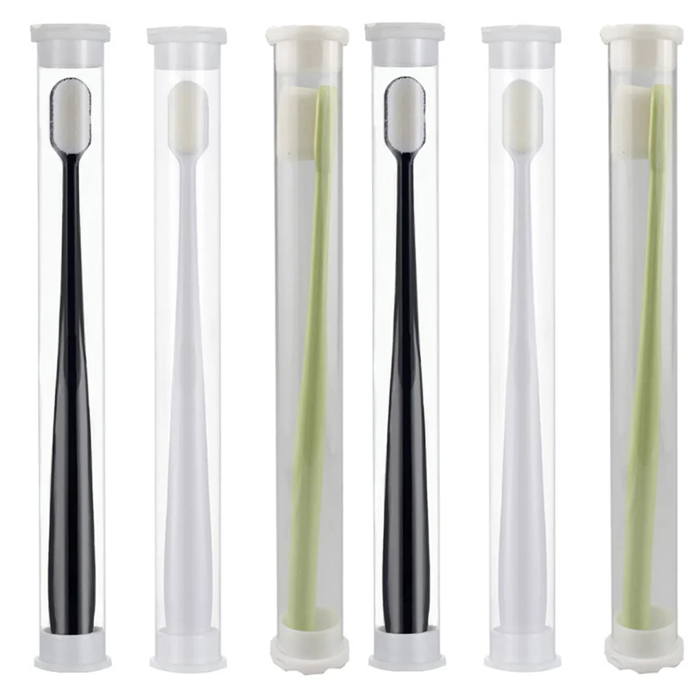 

6 Extra Manual Comfortable Fine Toothbrushes for ( 18 5cm/ 7 3 Inch )