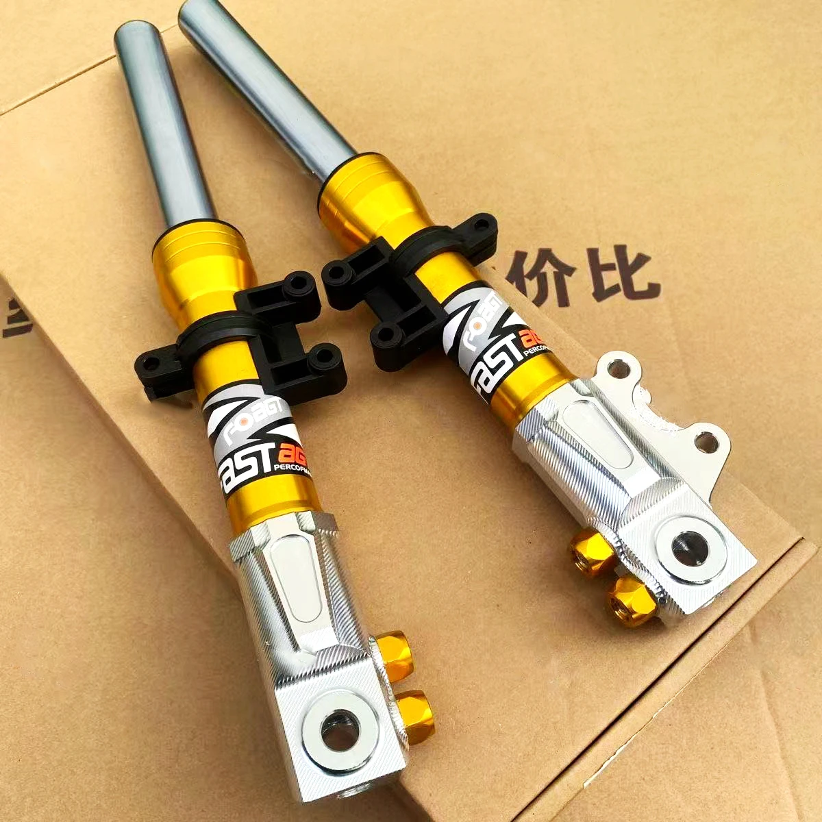 27 코어 360mm 400mm E-스쿠터 CNC 프론트 쇼크 업소버 유니버설 엠마 스즈키 야마하 125 더트 바이크 고카트 조그 니우용