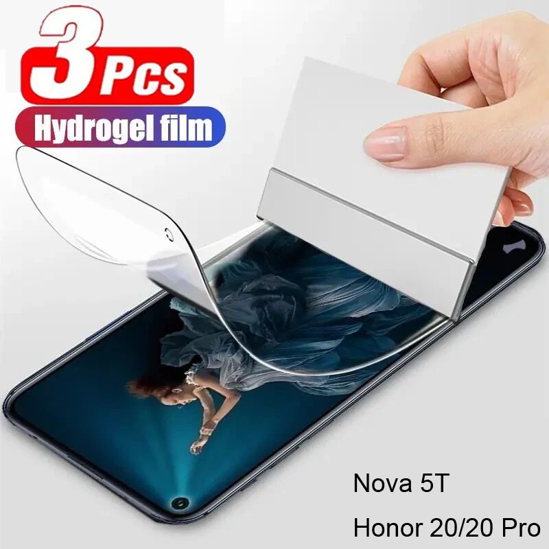 

3 шт. матовая Гидрогелевая пленка для Huawei Honor 20 Pro 20S, Защита экрана для Huawei Nova 5T, защитная пленка