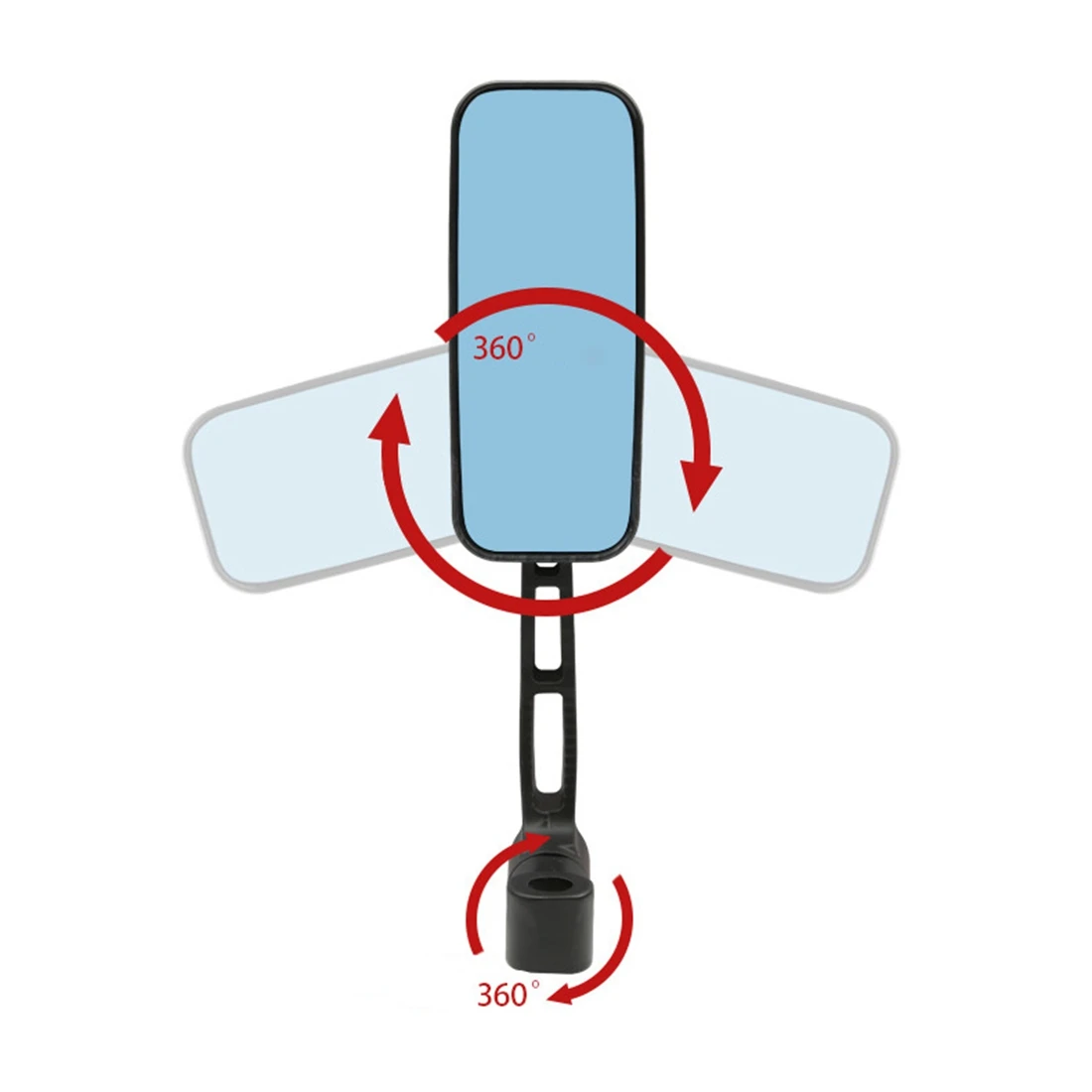 오토바이 백미러 8/10mm, 조정 가능한 회전 측면 볼록 거울, 할리, 혼다, 야마하, 가와사키, 스즈키용, 2 개