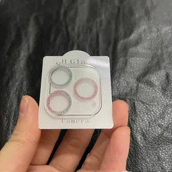 Funda Protectora de Lente de Cámara de Diamante Brillante y Transparente