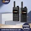 Zello Walkie Talkie 4g Sim Card WiFi Network Cell Phone Radio Long Range 100 Miles Professional POC Walkie Talkie 1