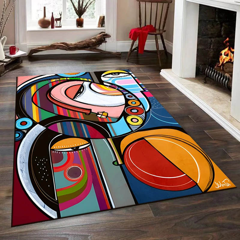 ラグ・カーペット Pablo PICASO RAGMAT Amazon.com: Picasso Style Area Rug Abstract Portrait Rugs