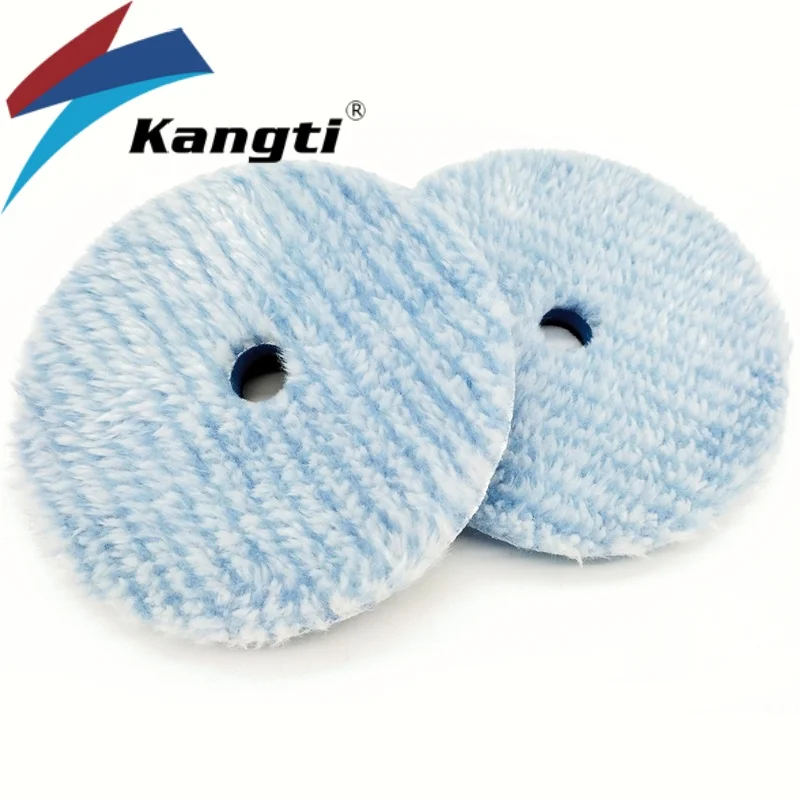 Kangti 5"/6" Microfiber Polishing Pad For Cars Body Polish Micro Fiber Polishing Wheels For Car Polisher ing Waxing