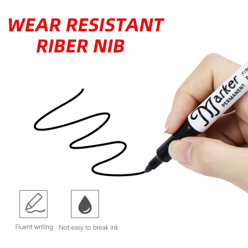 4 قطعة/المجموعة علامة دائمة لا يمحى أقلام زيتية مق...