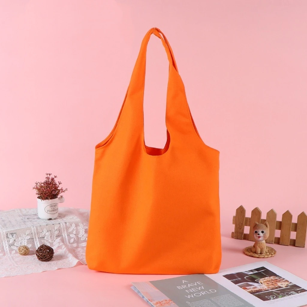Sustainable Large-Capacity Canvas Tote and Crossbody Bag