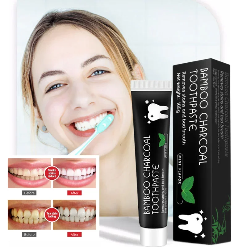 Teeth Whitening Essence Teeth Whitening Product Teeth Health Product Bamboo Charcoal Toothpaste Whiten Teeth Removing Yellow Teeth Cleaning Tooth Stain Oral Fresh Activated Carbon Tooth Care