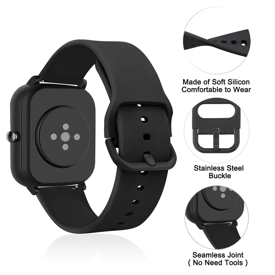Versatile Sport Silicone Watch Band - 20mm/22mm