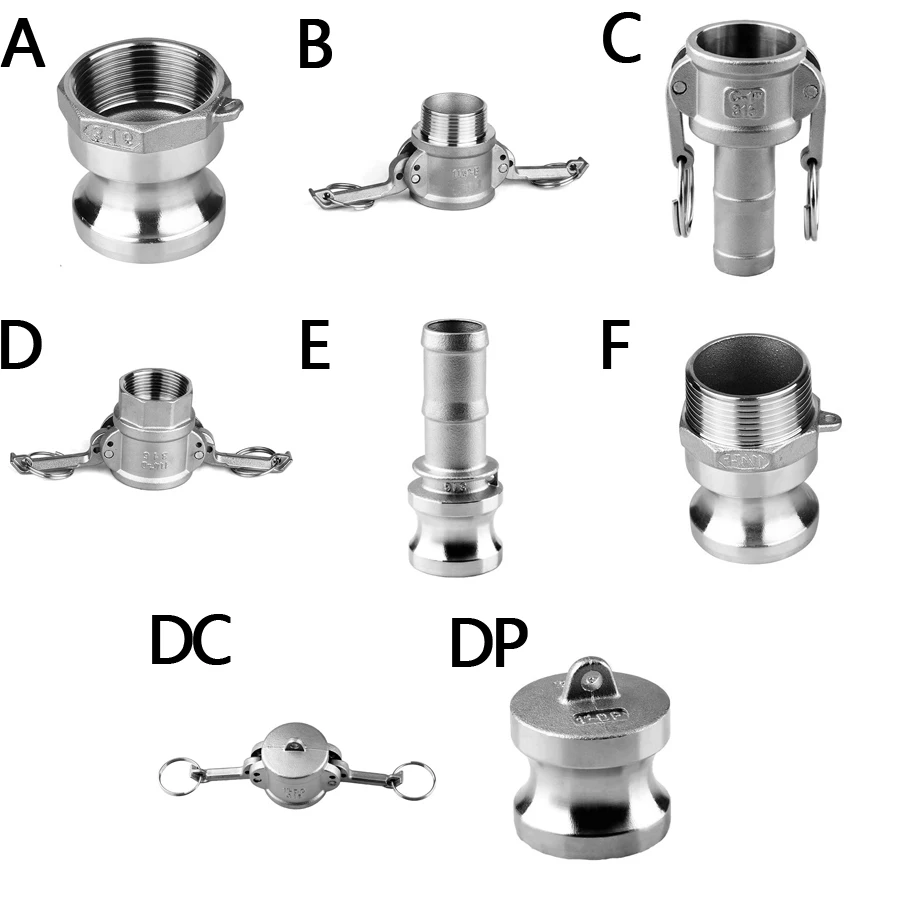 Self-made Câmera Lock Bsp Rosca Adaptador Mangueira Bomba Conector Mangueira Quick Disconnect Acessório Aço Inoxidável 304