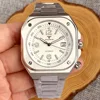 AR Sapphire Glass 42mm Square Steel Mechanical Men Watch S NH35 Movt 150m Waterproof Elegance Dive Watches Black/Ice Blue Dial 4