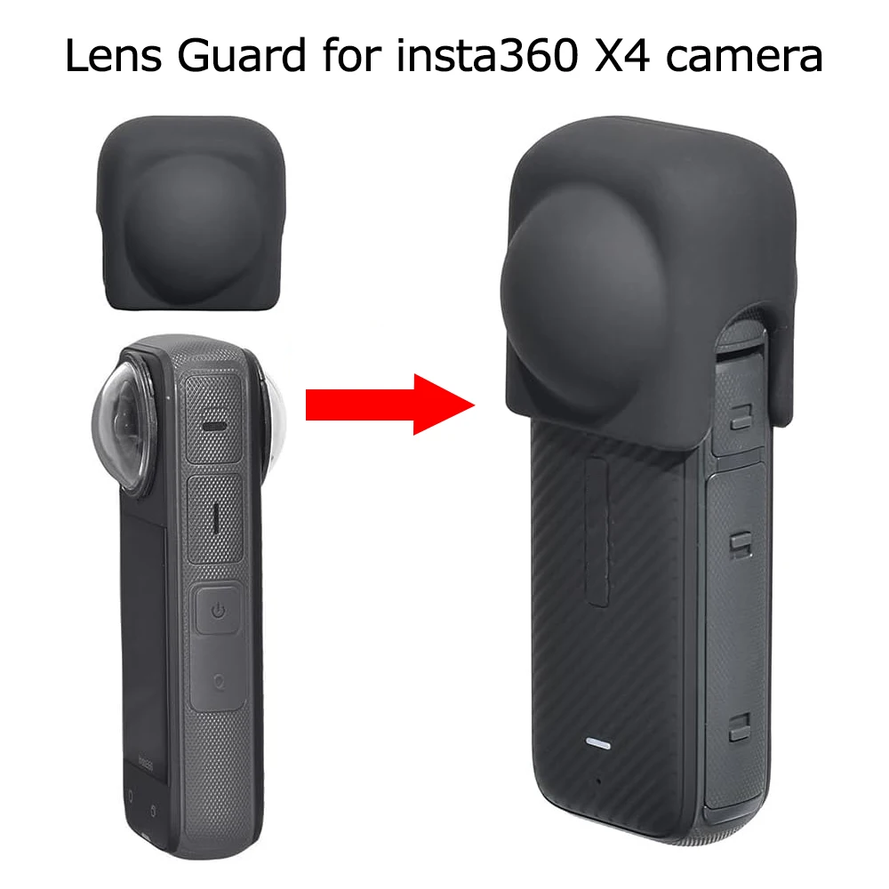X3/X4/X5 Lens Cap for Insta360 X5 X3 X4 Camera Lens Guard Silicone Protective Cover Anti-Scratch Lens Protector Accessories