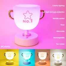 

LED Baby Night Light Bedside Lamp Trophy Pen Holder Dimmable Kids Lamp for Nursing Breastfeading