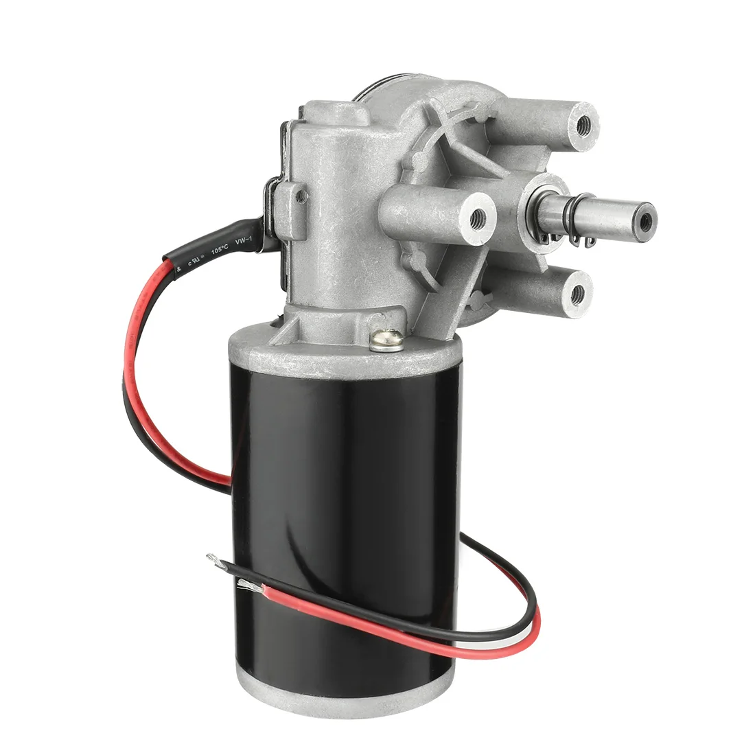 가역 웜 기어 모터, 좌각 높은 토크 속도 감소 전기 기어 박스 DC 모터, 12V, 24V, 36V, 60 W, 80W, 40-80RPM, 6N.M