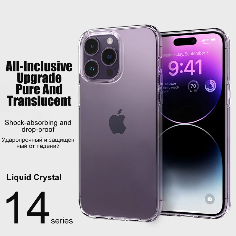 Luxury Clear Phone Case For iPhone 16 15 14 13 12 11 Pro Max XR X XS 7 8 Plus Shockproof Transparent Bumper Back Cover 2