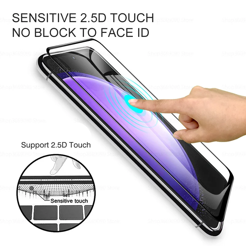 6in1 Full Cover Protective Glass Tempered Glass Film Camera Protector Samsung Galaxy S23 FE S21 FE S23FE 5G screen protector,tempered glass
