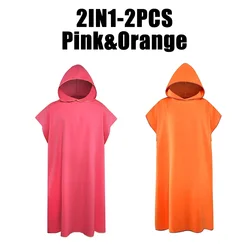 Versatile Microfiber Hooded Towel for Beach and Travel Adventures (2IN1-B)