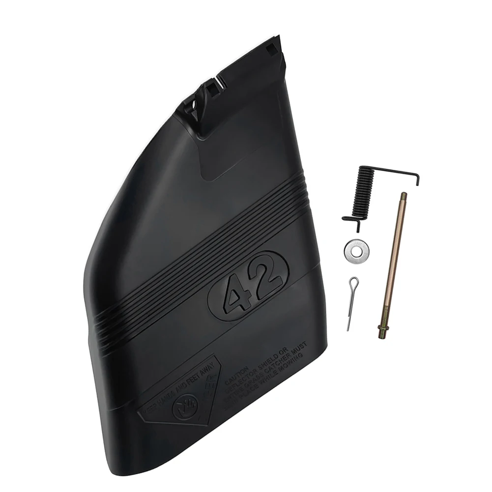 Deck Deflector Guard 42'' for Riding Mower Model 130968 Replacement Includes Hardware to Support Efficient Grass Management