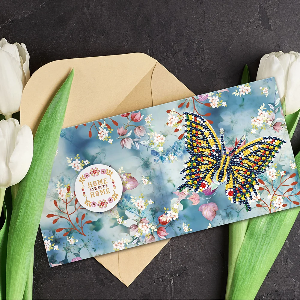 12PCS DIY Diamond Painting Greeting Card Set Festival Pattern Diamond Art Greeting Cards for Birthdays Thanksgiving and Holidays