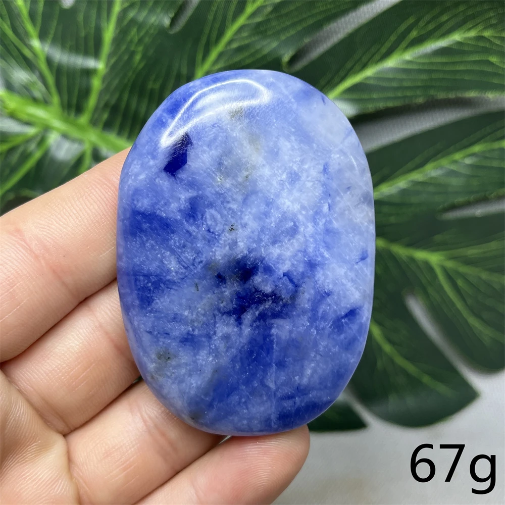 Natural Gemstone Dark Blue Kyanite Palmstone Hand Polished Home Room Decoration Holiday Gifts Witchcraft Altar Spiritual Healing 5