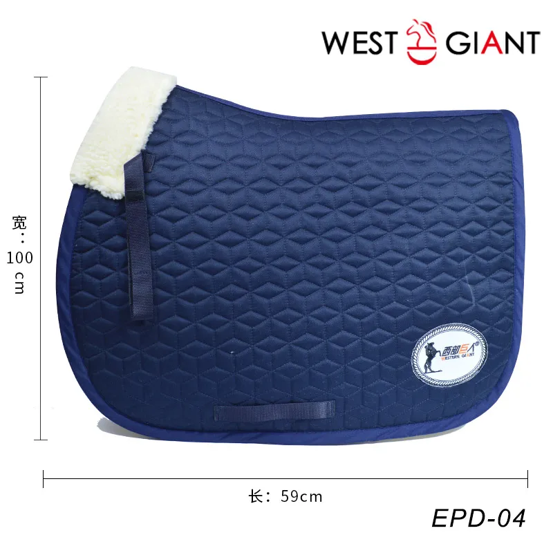 Equestrian Saddle Cushion Sweat Drawer Square Thick Small Grid Cotton Saddle Pad