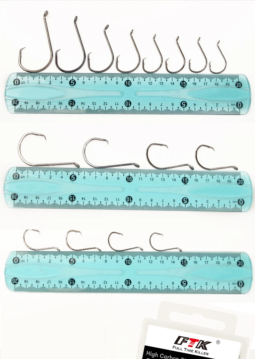 Ftk 1/0 #-8/0 #25pcs 1 #-4 #50pcs Angeln Octopus Kreis Haken Carbon chemisch geschärfte Haken Angel gerät Angelhaken – Detail 12