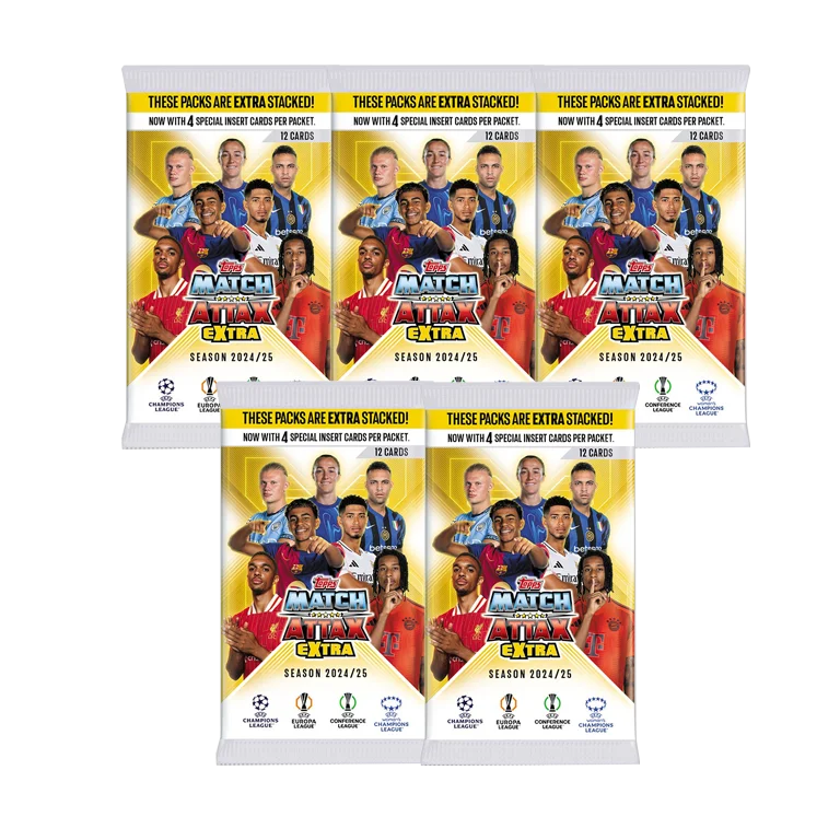 Football Trading Cards TOPPS Soccer Star Card MATCH ATTAX European Championship Collection Card Hanging Box Large Iron Box