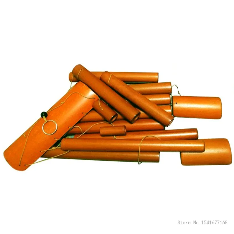 Creative Rural Family Courtyard Decorations, Bamboo Newspaper Safety Pendants, Home Decor, Natural Multi Tube, Wind Chimes