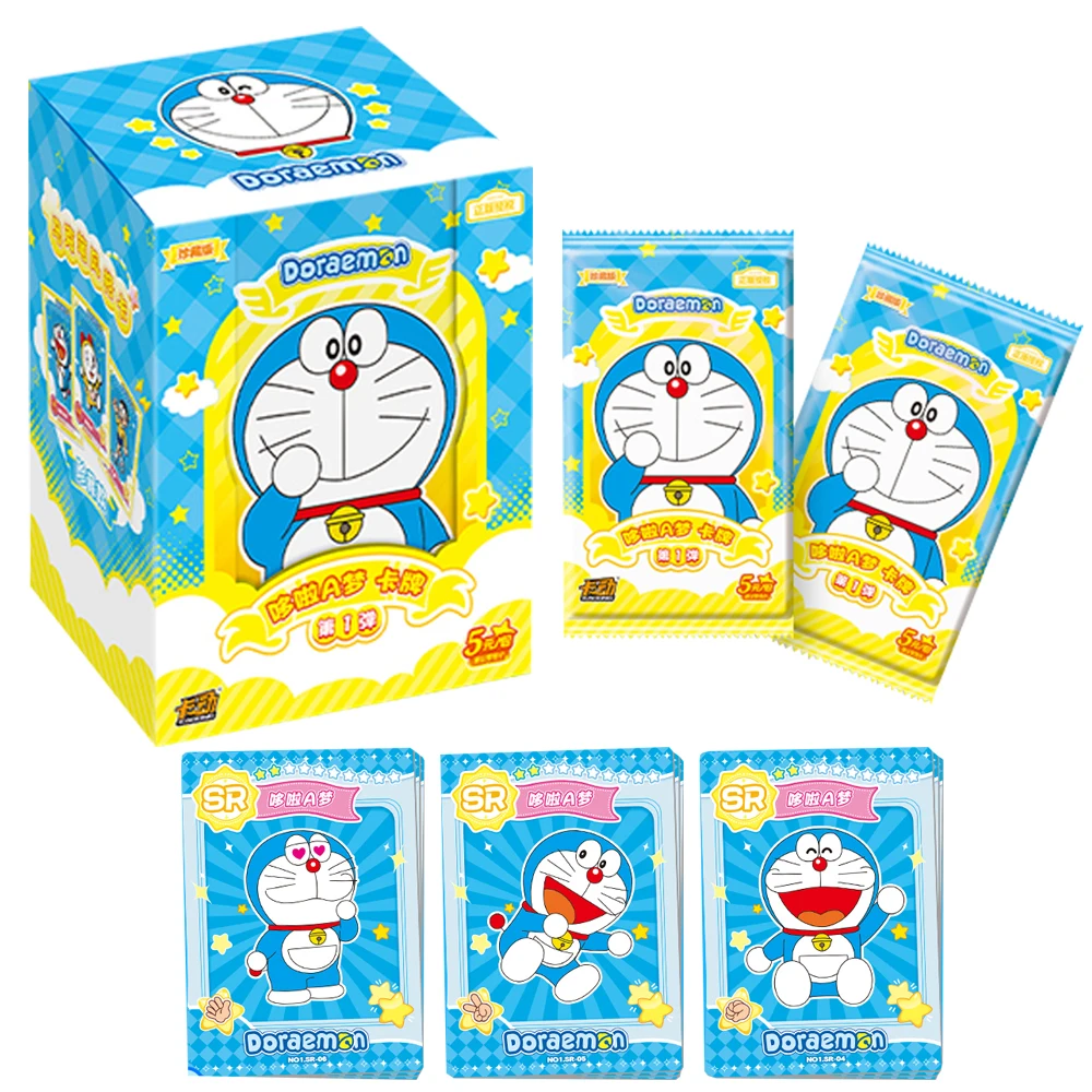 

Wholesale New Doraemon Cards for Kids Spongebob Hayao Miyazaki Demon Slayer Playing Game Rare Edition Card Christmas Gifts Toys