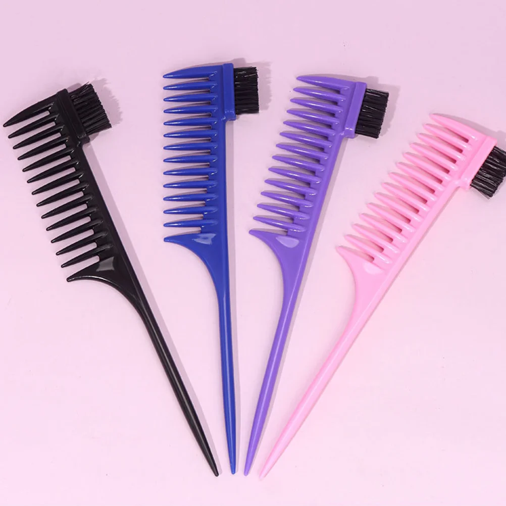 

4pcs Hair Combs Rat Tail Combs Wide Tooth Comb Salon Hair Styling Tool Barbershop Hair Comb