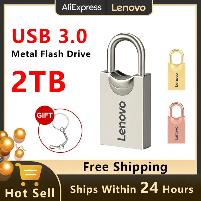 Lenovo 2Tb Usb Flash Drive 128Gb Usb3.0 Pen Drive Impermeabile Pendrive Ad Alta Velocità Flash Disk 1Tb Memoria Usb Per Ps4/Ps5 Freeship