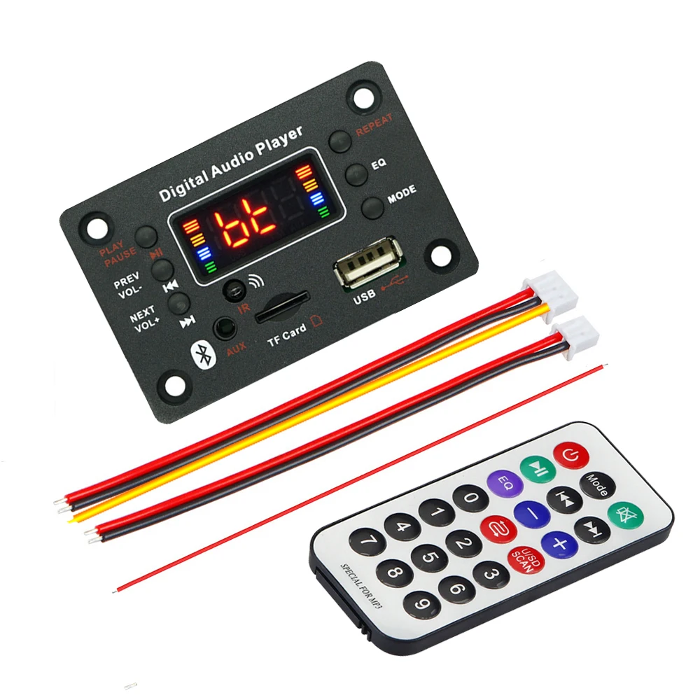 Bluetooth 5.0 MP3 Decoder Board Car Audio Module