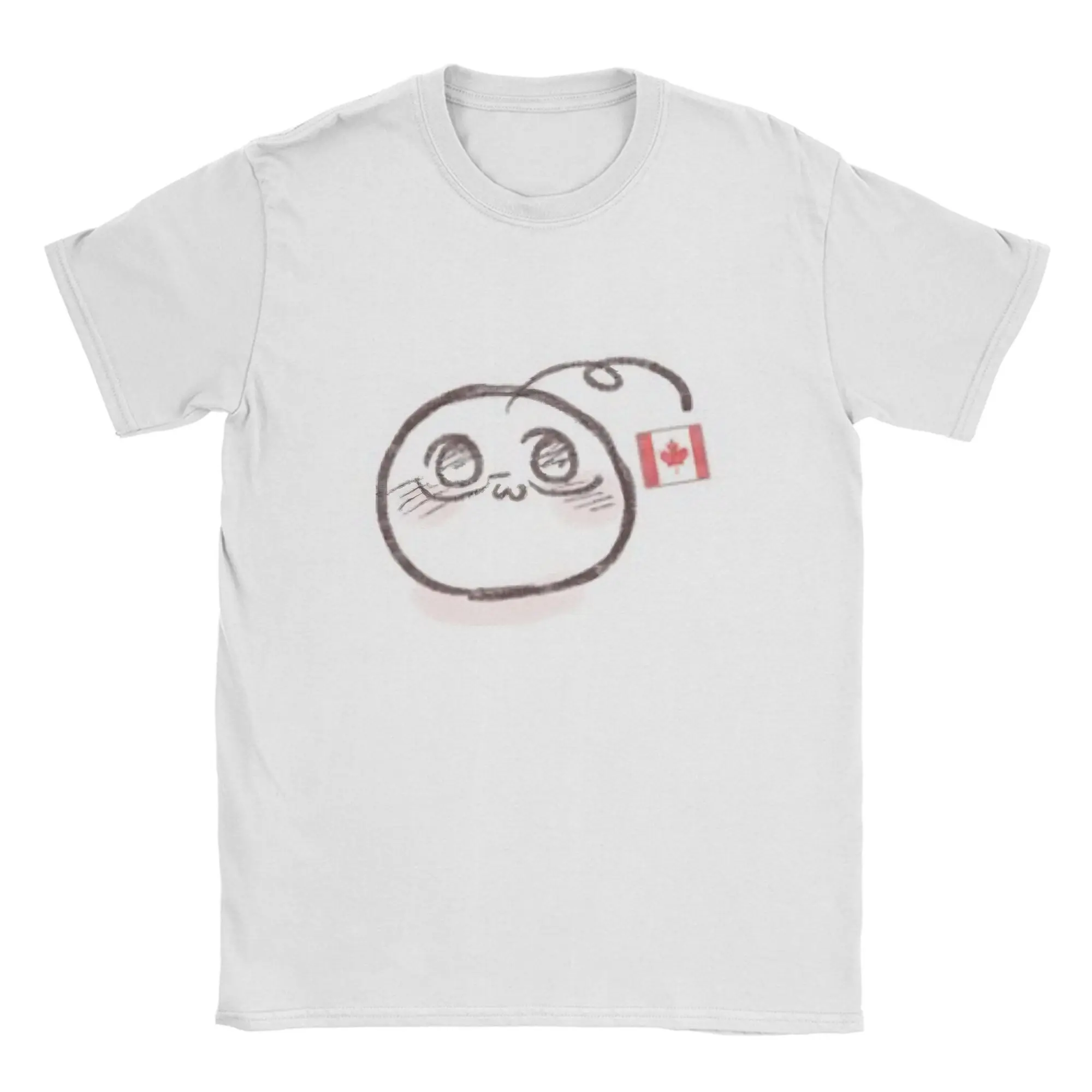 Paar-T-Shirt Hetalia Canada Mochi T-Shirts Hipster Sommer-T-Shirt Ästhetische Kleidung aus reiner Baumwolle in Übergröße