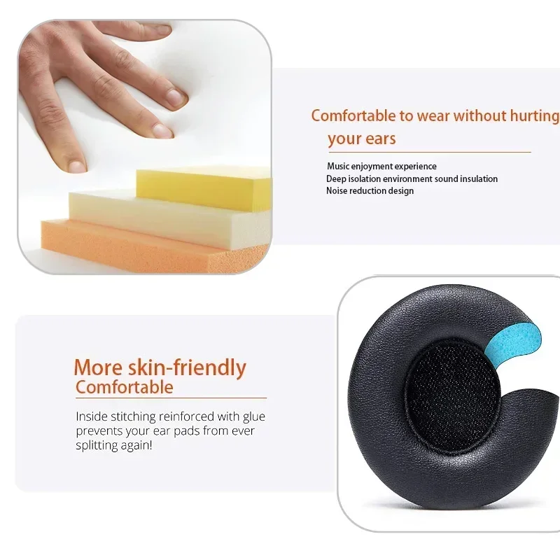Premium Replacement Ear Pads for Headphones - Enhanced Comfort Foam Cushions