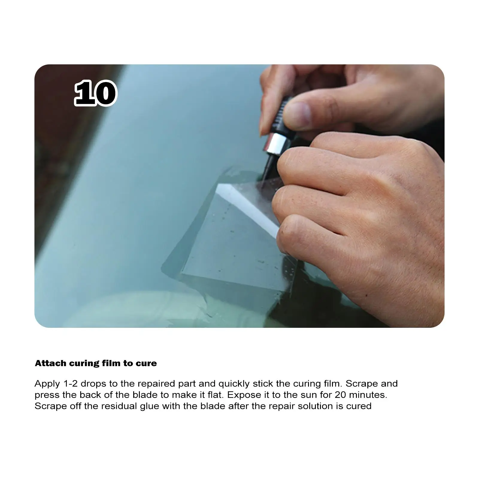Windshield Repair Liquid with Nano Ceramic Adhesive for Car Glass Crack Fix