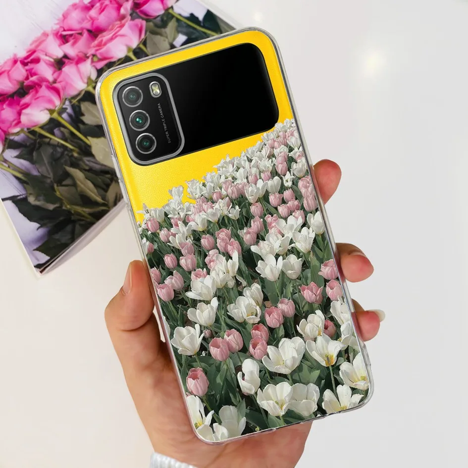 Fashion Marble Butterfly Soft Silicone Phone Case Cover, Compatible with Xiaomi Poco Series