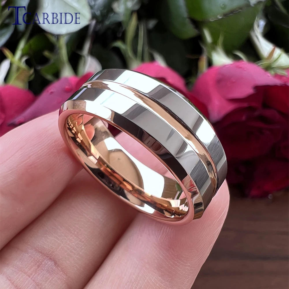 Tungsten Ring Womens 6mm Gold Wedding Band ITungsten Tungsten