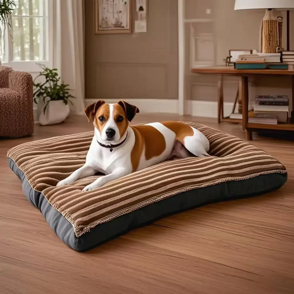 thumbnail image 1 of Camas para dormir para perros, manta suave de lana para mascotas, estera desmontable para cachorros y gatos, cojín para perros pequeños, medianos y grandes, accesorios para esteras para mascotas, 1 of 4