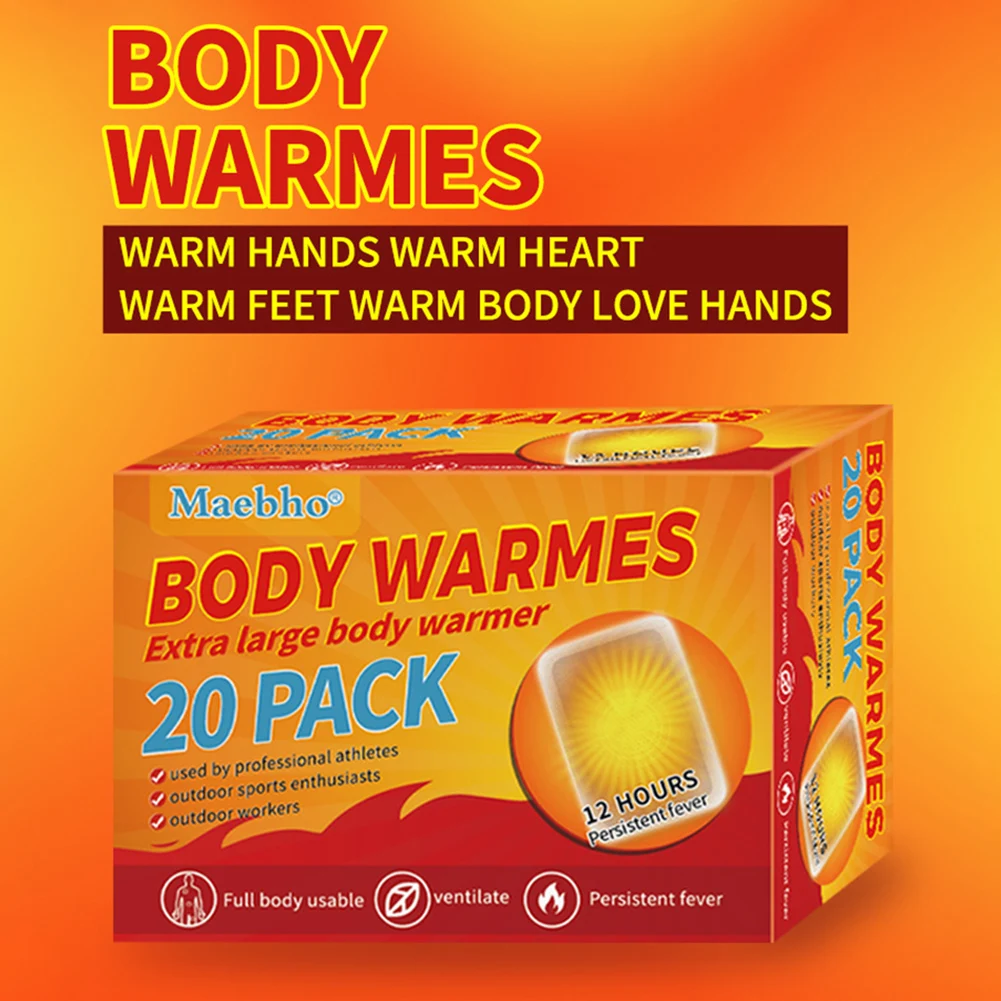 20/30/40pcs Large Body Warners Multipurpose Foot Warmers Heating Pad For Winter Autumn