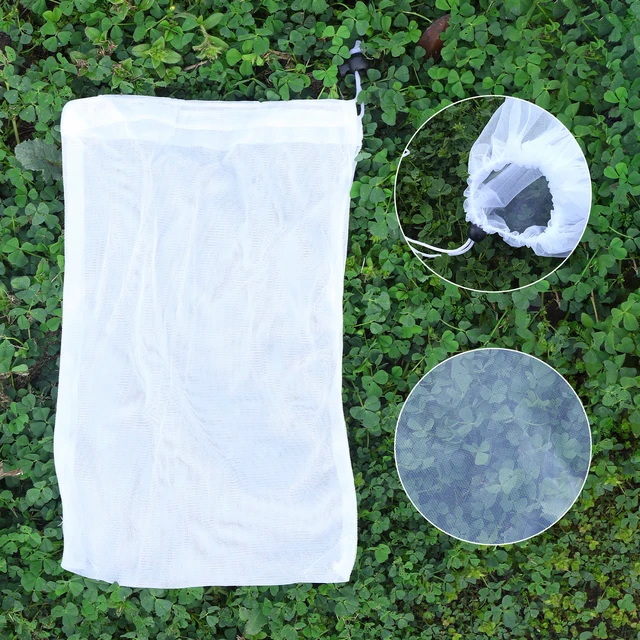 Plant Mesh Cover Breathable Drawstring Fruit Tree Netting Bag Vegetable Crop Protection Bag Anti-Bird Pest Control Plant Barrier 6