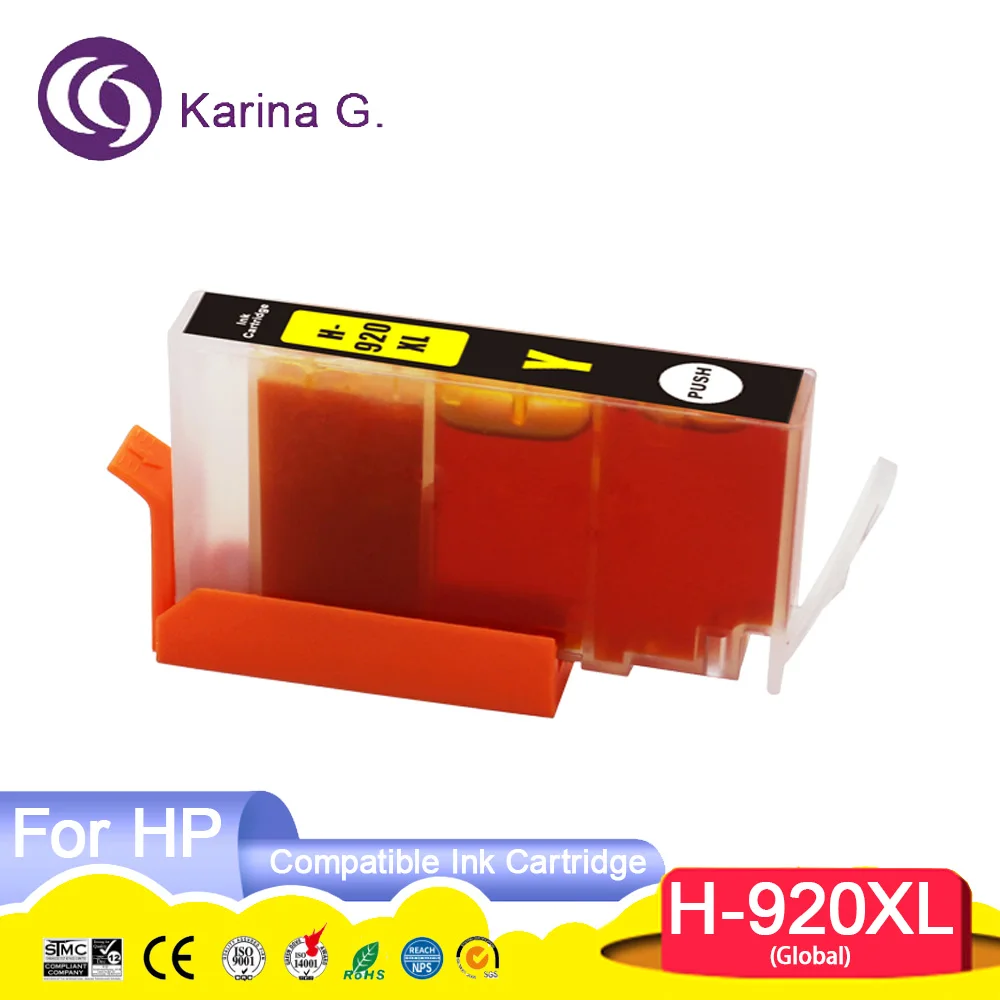 920XL 920 Premium Color Compatible Printer Inkjet Ink Cartridge for Officejet 6