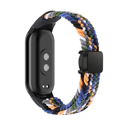 Braided Solo Loop Magnetic Replacement Strap Bracelet - Miband 8 strap (Denim)
