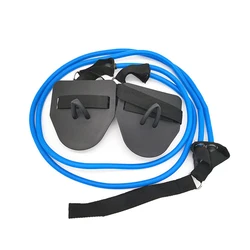 Swimming Arm Strength Trainer With Swim Paddle Fins Swimming Resistance Exercise Bands Set For Swimming Stretch Belt