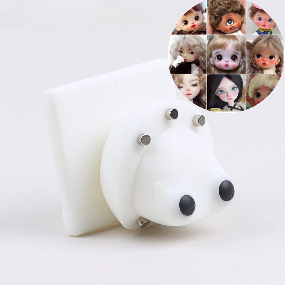 Polymer Clay Doll Head Craniotomy Mold Ob11 8-point Goggles Eye Distance Can Be Changed To Fit A Variety of Styles Diy Material