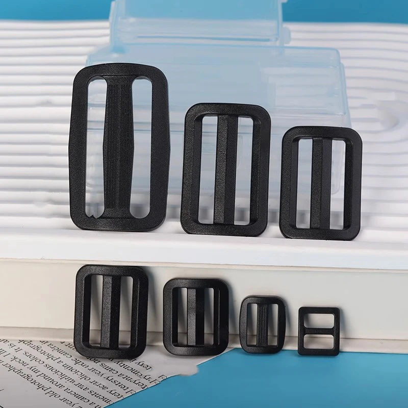 10-50Pcs 20-50mm 검정색 플라스틱 버클 트라이 글라이드 슬라이더 배낭 스트랩에 대한 버클 조정 웨빙 벨트 걸쇠 바느질 용품