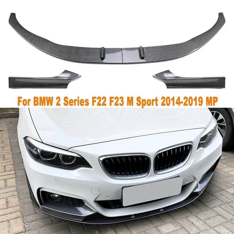 Auto Paraurti Anteriore Lip Splitter Diffusore Body Kit Spoiler Paraurti Accessori Per Bmw Serie 2 F22 F23 M Sport 2014-2019 Mp