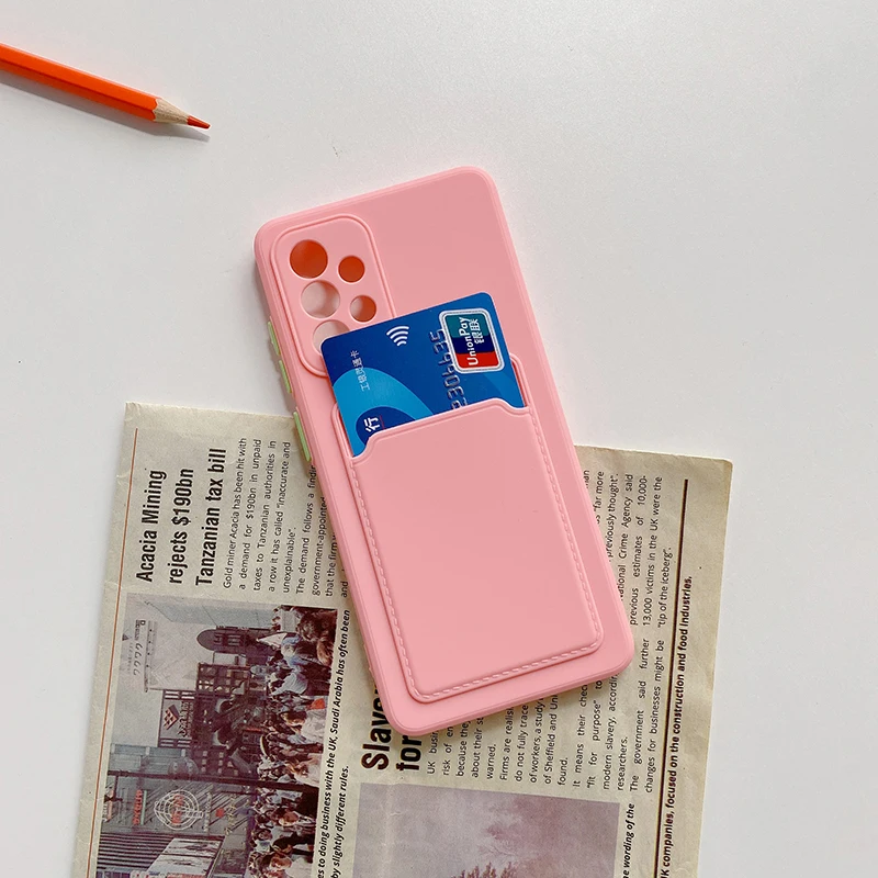 Silikonhülle mit Brieftaschen-Kartensteckplatz für OPPO Find X3 Pro Kartenhalter Funda A94 A74 A95 A16 A54 Abdeckung für Realme 9 8 9i 8i C21_voghion.com